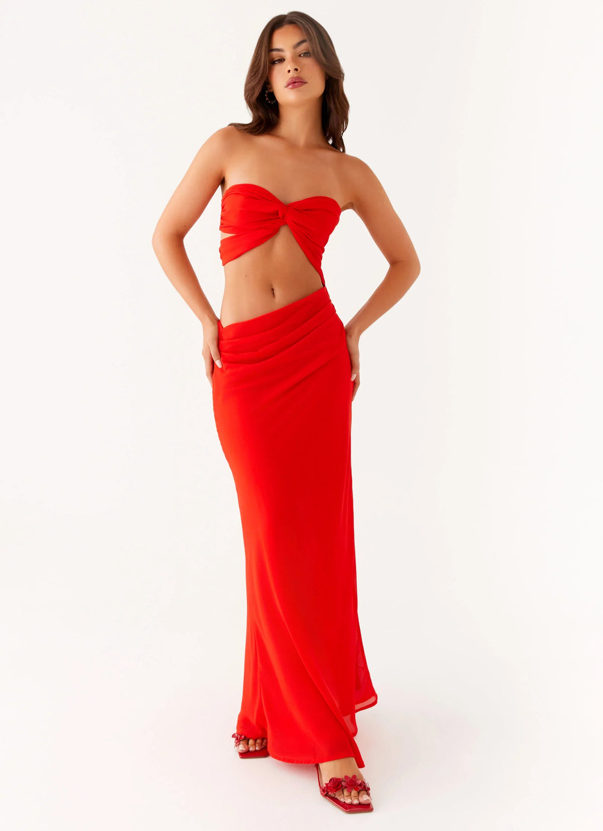 Carla Maxi Dress - Red